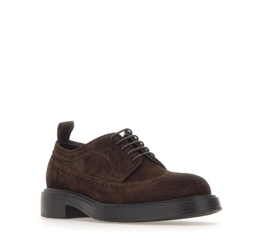 FABI Stringate in velour BROWN Uomo 