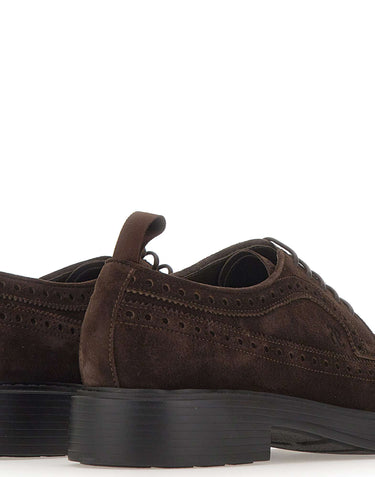 FABI Stringate in velour BROWN Uomo 