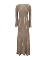 FABIANA FILIPPI Abito lungo in Alpaca e Mohair BROWN Donna 