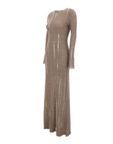 FABIANA FILIPPI Abito lungo in Alpaca e Mohair BROWN Donna 