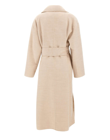 FABIANA FILIPPI Cappotto in double di lana BEIGE Donna 