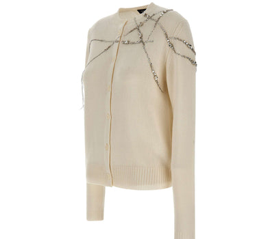 Cardigan con ricamo strass MAD216F025 M28725 FABIANA FILIPPI 
