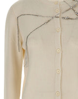 Cardigan con ricamo strass MAD216F025 M28725 FABIANA FILIPPI 