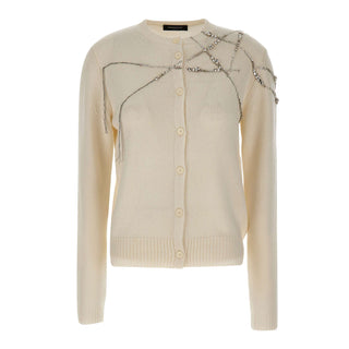 Cardigan con ricamo strass MAD216F025 M28725 FABIANA FILIPPI 