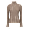FABIANA FILIPPI Maglia in misto mohair e alpaca BROWN Donna 