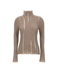 FABIANA FILIPPI Maglia in misto mohair e alpaca BROWN Donna 