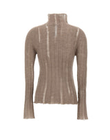 FABIANA FILIPPI Maglia in misto mohair e alpaca BROWN Donna 