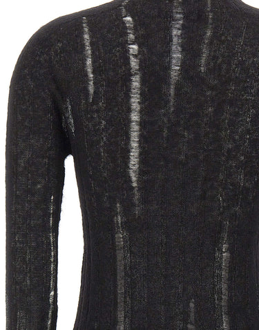 FABIANA FILIPPI Maglia in misto mohair e alpaca BLACK Donna 