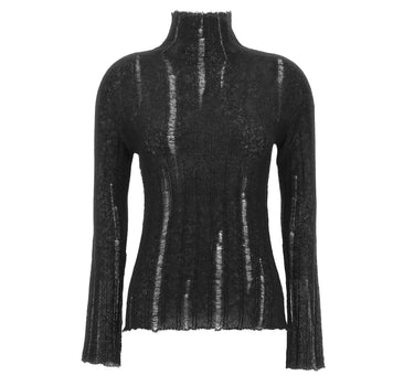 FABIANA FILIPPI Maglia in misto mohair e alpaca BLACK Donna 