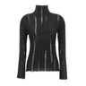 FABIANA FILIPPI Maglia in misto mohair e alpaca BLACK Donna 