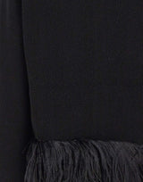 FABIANA FILIPPI Cardigan in misto lana con piume BLACK Donna 