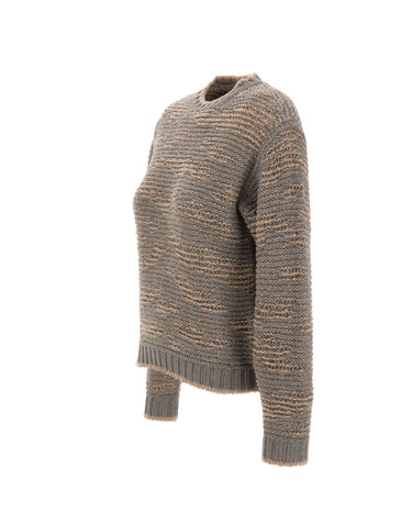 FABIANA FILIPPI Maglia in misto lana con paillettes BEIGE Donna 