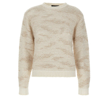 FABIANA FILIPPI Maglia in misto lana con paillettes WHITE Donna 