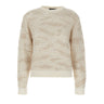 FABIANA FILIPPI Maglia in misto lana con paillettes WHITE Donna 