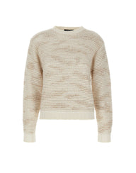 FABIANA FILIPPI Maglia in misto lana con paillettes WHITE Donna 