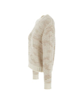 FABIANA FILIPPI Maglia in misto lana con paillettes WHITE Donna 