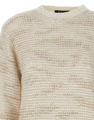 FABIANA FILIPPI Maglia in misto lana con paillettes WHITE Donna 