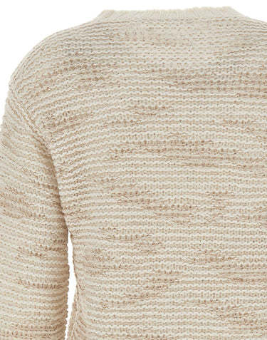 FABIANA FILIPPI Maglia in misto lana con paillettes WHITE Donna 