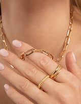 FERSERA Anello "Double Stacking" GOLD Donna 
