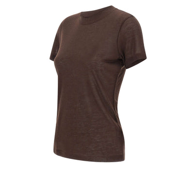 FILIPPA K T-shirt "Lyocell Cashmere Tee" BROWN Donna 