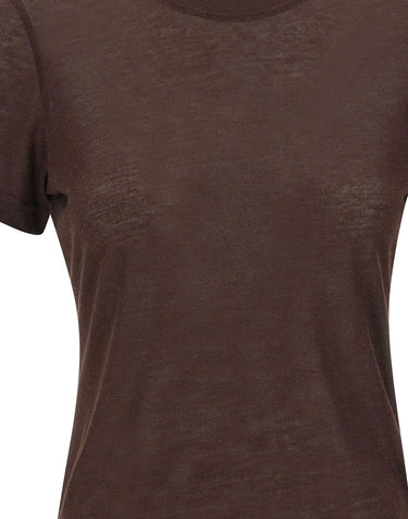 FILIPPA K T-shirt "Lyocell Cashmere Tee" BROWN Donna 