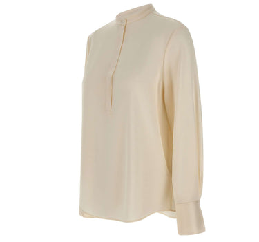 FILIPPA K Blusa con mezza abbottonatura WHITE Donna 