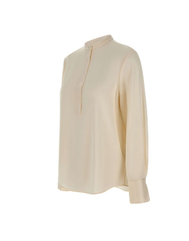 FILIPPA K Blusa con mezza abbottonatura WHITE Donna 