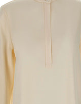 FILIPPA K Blusa con mezza abbottonatura WHITE Donna 