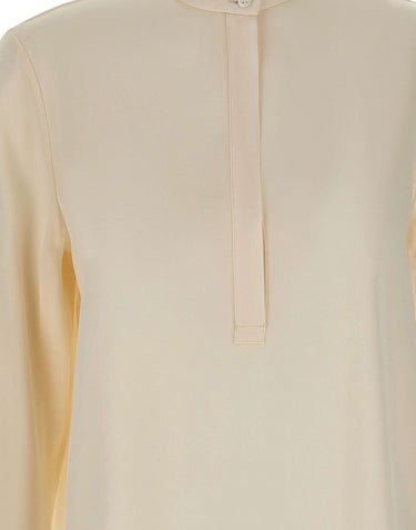 FILIPPA K Blusa con mezza abbottonatura WHITE Donna 