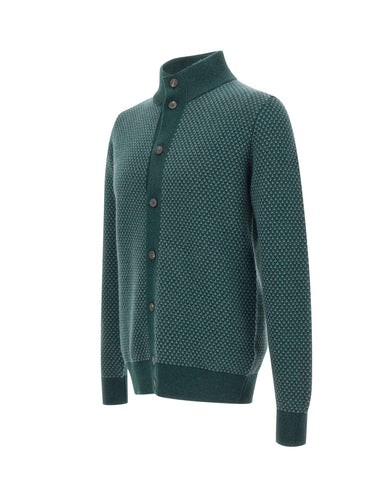 FILIPPO DE LAURENTIIS Cardigan in cashmere GREEN Uomo 