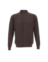 FILIPPO DE LAURENTIIS Cardigan in lana merino superfine BROWN Uomo 