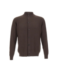 FILIPPO DE LAURENTIIS Cardigan in lana merino superfine BROWN Uomo 