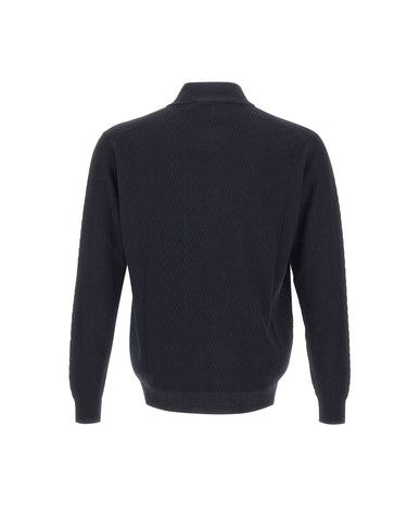 FILIPPO DE LAURENTIIS Cardigan in lana merino superfine BLUE Uomo 