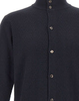 FILIPPO DE LAURENTIIS Cardigan in lana merino superfine BLUE Uomo 