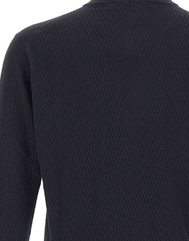 FILIPPO DE LAURENTIIS Cardigan in lana merino superfine BLUE Uomo 