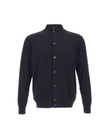FILIPPO DE LAURENTIIS Cardigan in lana merino superfine BLUE Uomo 