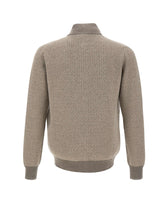 FILIPPO DE LAURENTIIS Cardigan in lana e cashmere bicolor GREY Uomo 