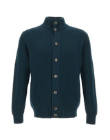 FILIPPO DE LAURENTIIS Cardigan in lana extrafine GREEN Uomo 