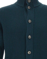 FILIPPO DE LAURENTIIS Cardigan in lana extrafine GREEN Uomo 