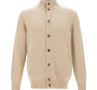 FILIPPO DE LAURENTIIS Cardigan in lana extrafine BEIGE Uomo 