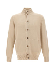 FILIPPO DE LAURENTIIS Cardigan in lana extrafine BEIGE Uomo 