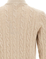 FILIPPO DE LAURENTIIS Cardigan in lana e cashmere a trecce BEIGE Uomo 