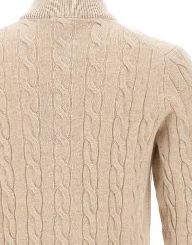 FILIPPO DE LAURENTIIS Cardigan in lana e cashmere a trecce BEIGE Uomo 
