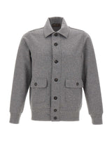 FILIPPO DE LAURENTIIS Giacca in lana e cashmere GREY Uomo 