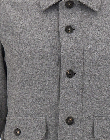 FILIPPO DE LAURENTIIS Giacca in lana e cashmere GREY Uomo 