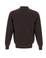 FILIPPO DE LAURENTIIS Cardigan in lana merino con zip BROWN Uomo 