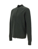 FILIPPO DE LAURENTIIS Cardigan in lana merino GREEN Uomo 