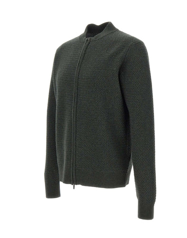 FILIPPO DE LAURENTIIS Cardigan in lana merino GREEN Uomo 