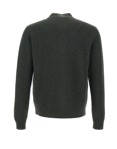 FILIPPO DE LAURENTIIS Cardigan in lana merino GREEN Uomo 