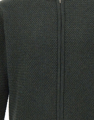 FILIPPO DE LAURENTIIS Cardigan in lana merino GREEN Uomo 